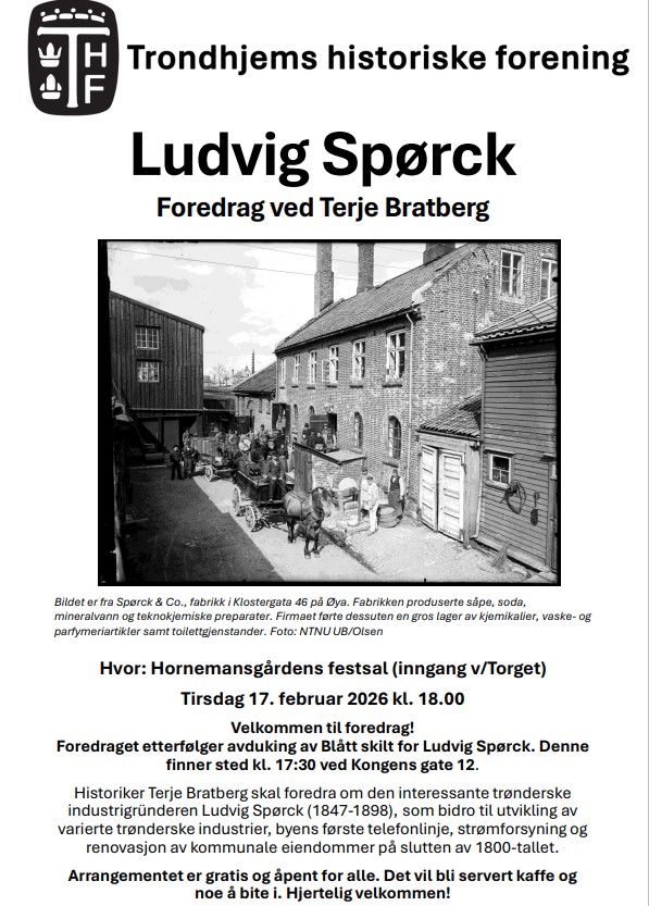 Artikkelbilde til artikkelen Trondhjems historiske forening inviterer