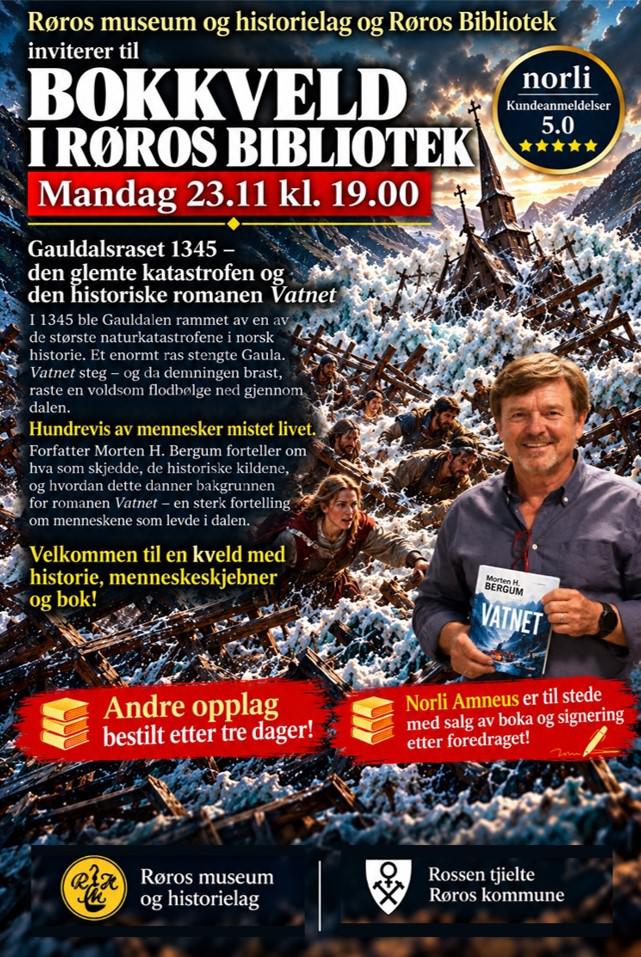 Gauldalsraset - bokforedrag 23.november